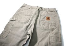 画像4: Used Carhartt Duck Carpenter Pants Desert made in USA カーハート (4)