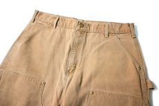 画像2: Used Carhartt Duck Double Knee Carpenter Pants Brown made in USA カーハート (2)
