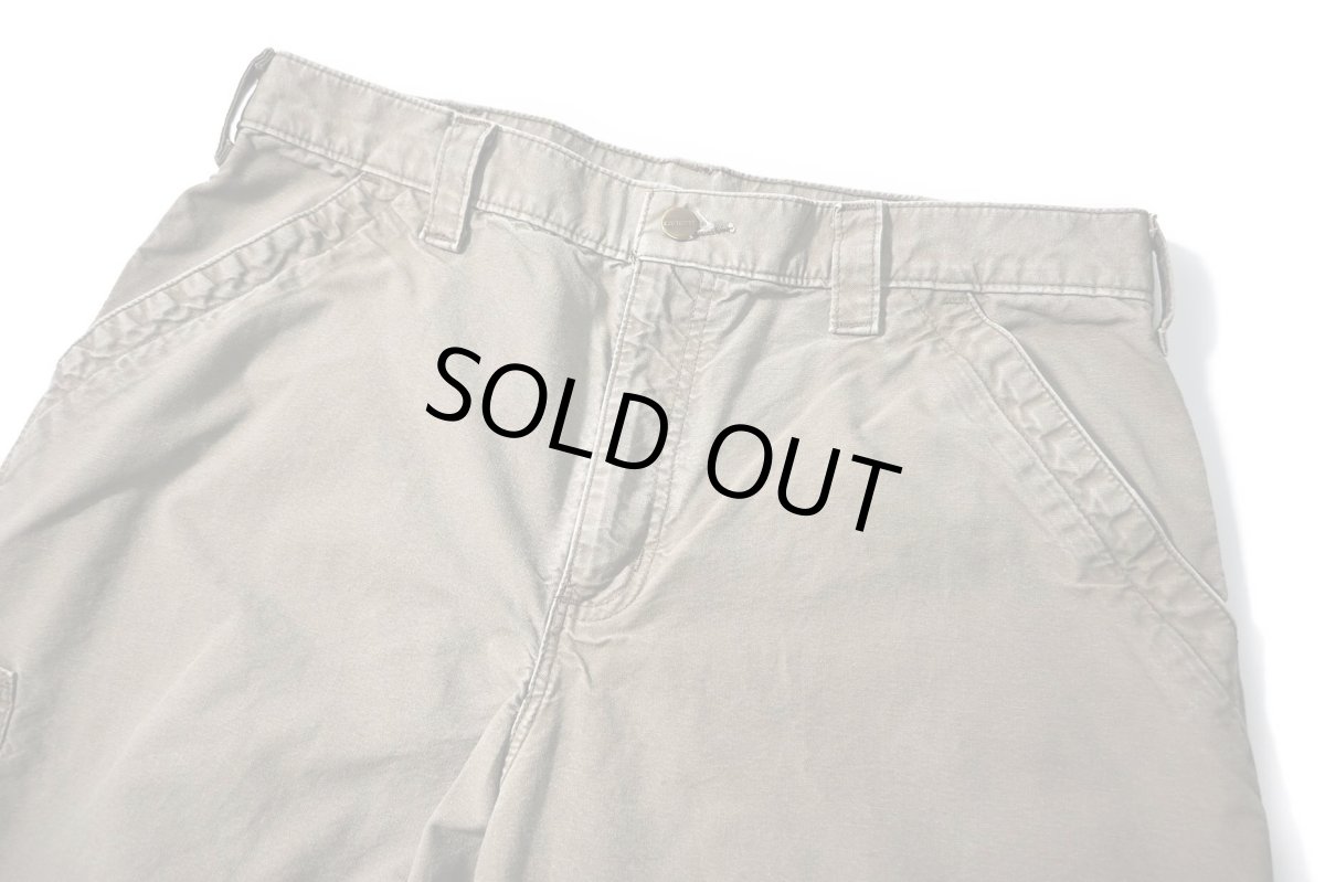 画像2: Used Carhartt B151 Canvas Utility Work Pants Light Brown カーハート (2)