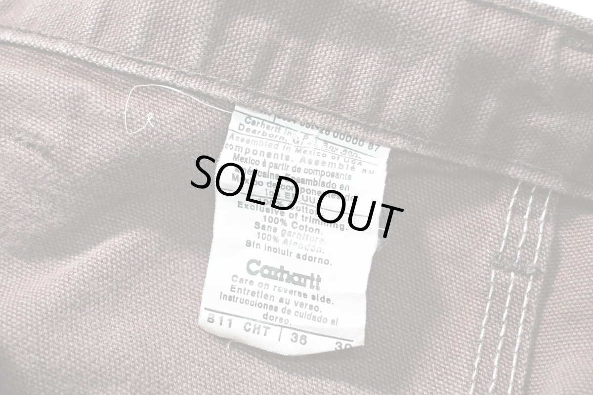 画像6: Used Carhartt Duck Carpenter Pants Chestnut カーハート (6)