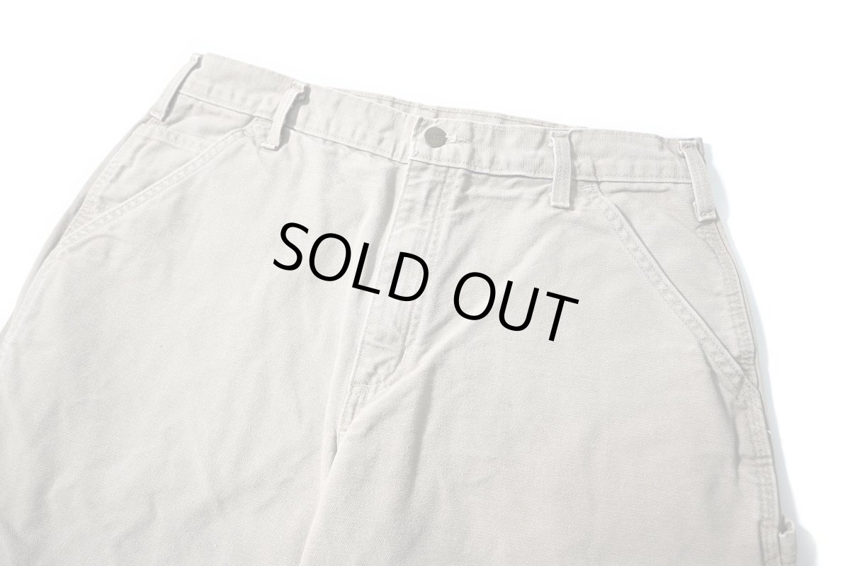 画像2: 04' Used Carhartt Duck Carpenter Pants Desert カーハート (2)