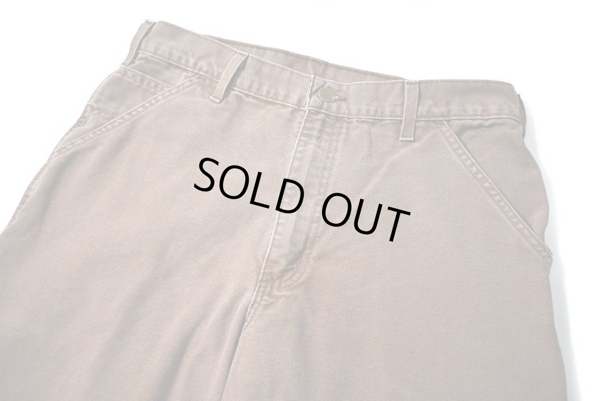 画像2: Used Carhartt Duck Carpenter Pants Chestnut カーハート (2)