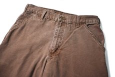 画像2: Used Carhartt Duck Carpenter Pants Chestnut カーハート (2)