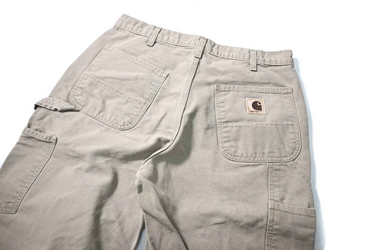 画像4: Used Carhartt Duck Carpenter Pants Desert カーハート (4)
