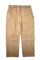 画像1: Used Carhartt Duck Double Knee Carpenter Pants Brown made in USA カーハート (1)