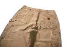 画像4: Used Carhartt Duck Carpenter Pants Brown カーハート (4)
