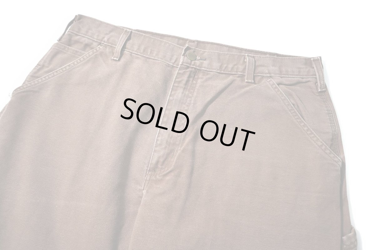 画像2: Used Carhartt Duck Carpenter Pants Chestnut カーハート (2)