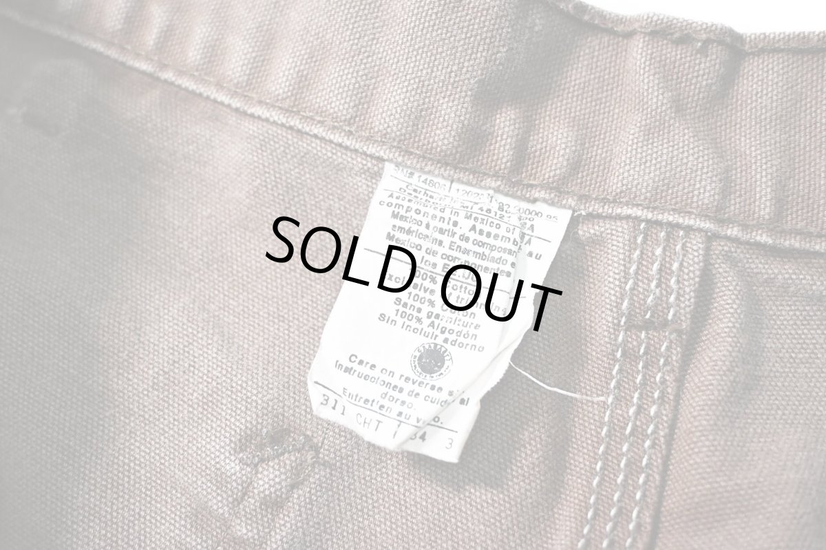 画像6: Used Carhartt Duck Carpenter Pants Chestnut カーハート (6)