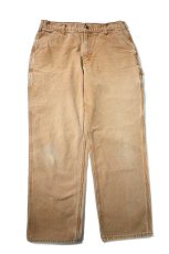 画像1: Used Carhartt Duck Carpenter Pants Brown カーハート (1)