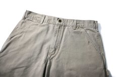 画像2: Used Carhartt Duck Carpenter Pants Desert made in USA カーハート (2)