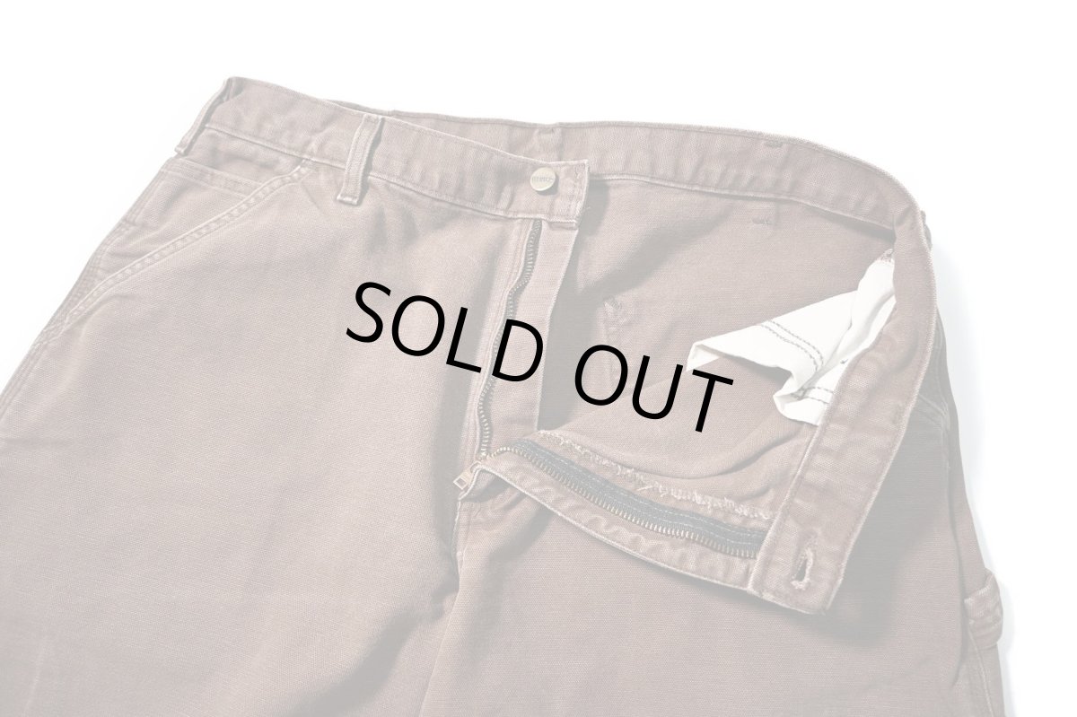 画像5: Used Carhartt Duck Carpenter Pants Chestnut カーハート (5)