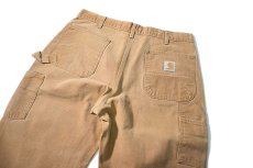 画像5: Used Carhartt Duck Double Knee Carpenter Pants Brown made in USA カーハート (5)