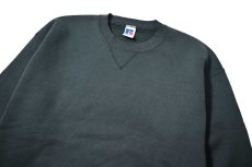 画像2: Used Russell Athletic Blank Sweat Shirt Moss made in USA (2)