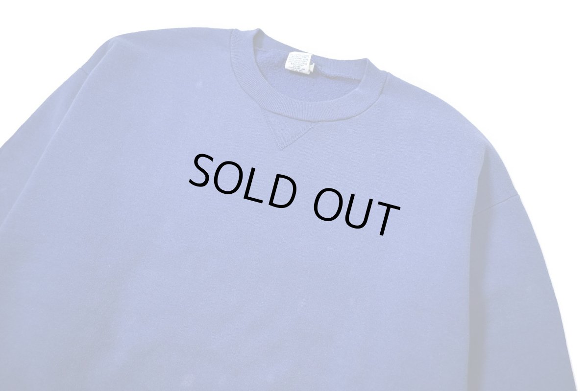 画像2: Used Russell Athletic Blank Sweat Shirt Blue made in USA (2)