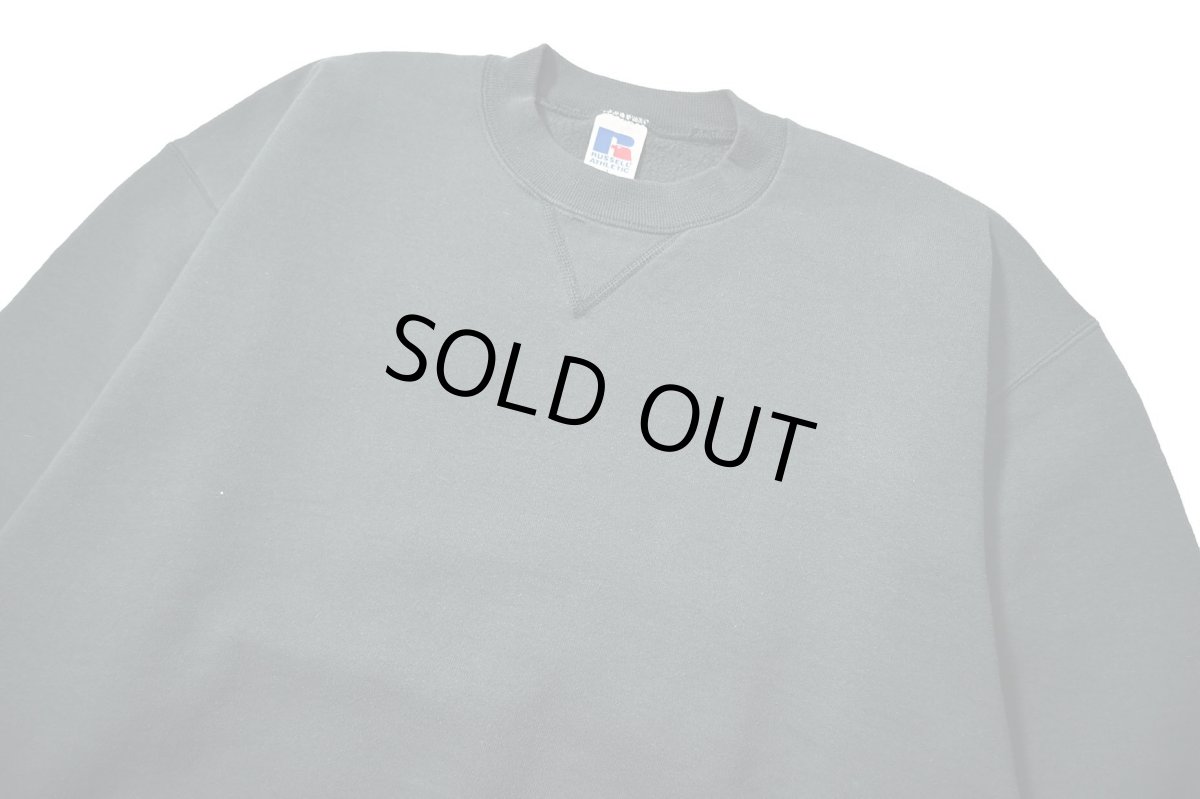 画像2: Used Russell Athletic Blank Sweat Shirt Moss made in USA (2)