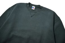 画像2: Used Russell Athletic Blank Sweat Shirt Moss made in USA (2)