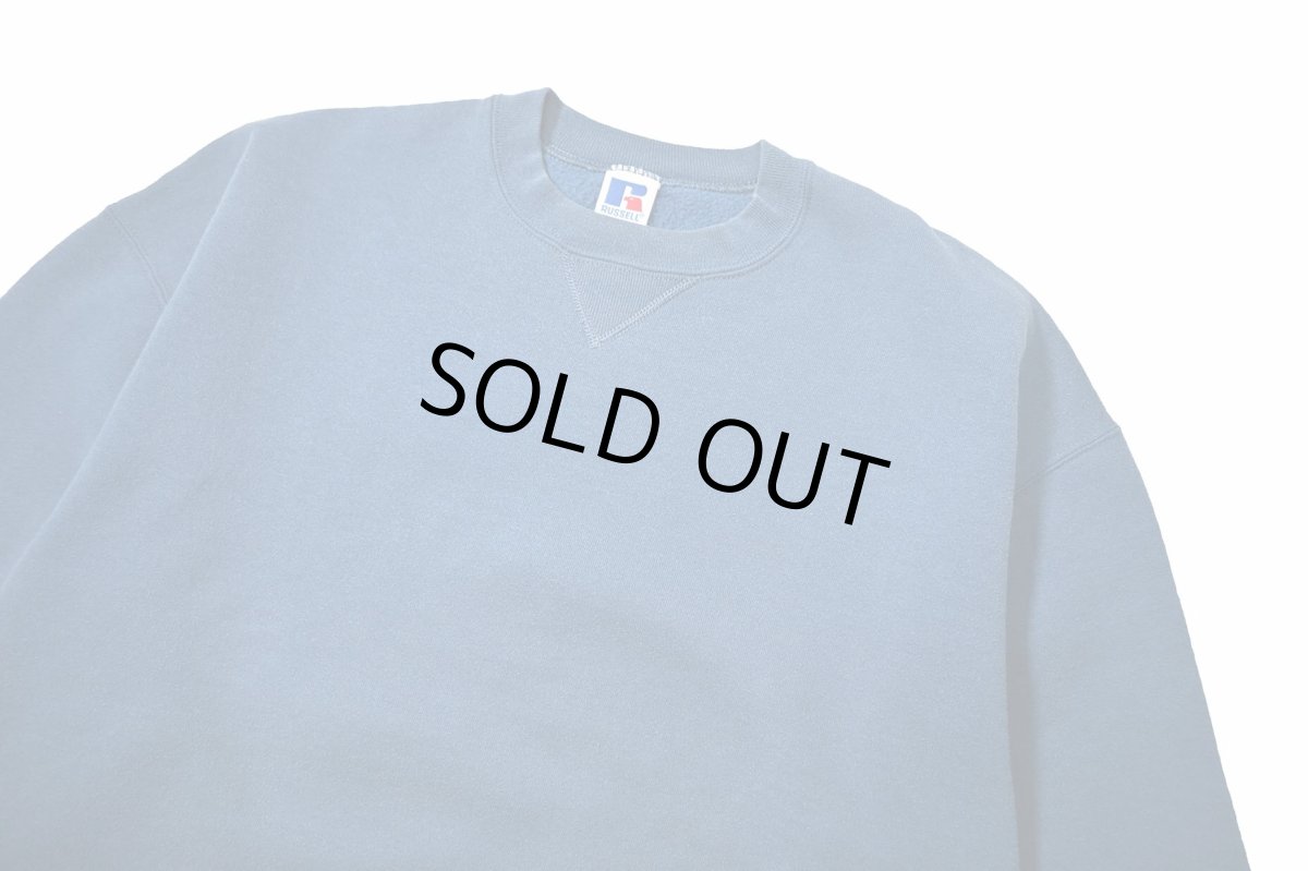 画像2: Used Russell Athletic Blank Sweat Shirt Blue made in USA (2)