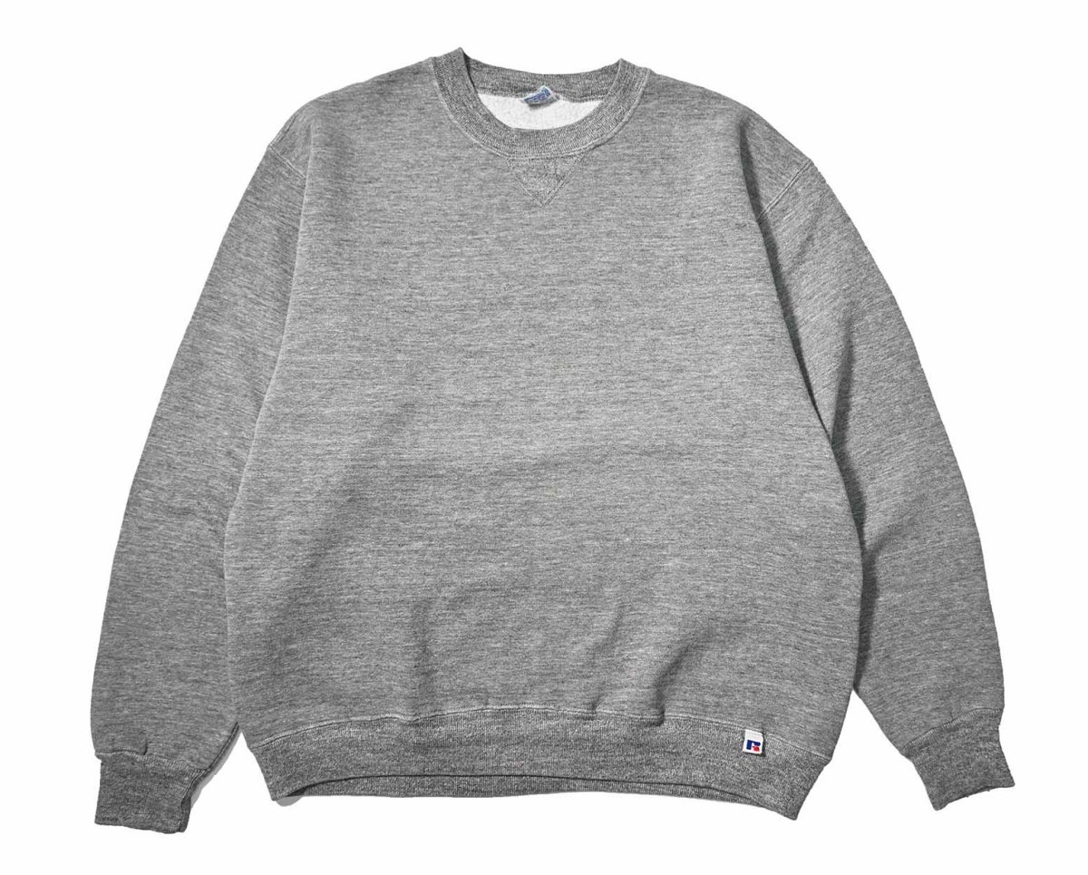 画像1: Used Russell Athletic Blank Sweat Shirt Grey made in USA (1)