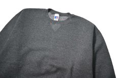 画像2: Used Russell Athletic Blank Sweat Shirt Charcoal (2)