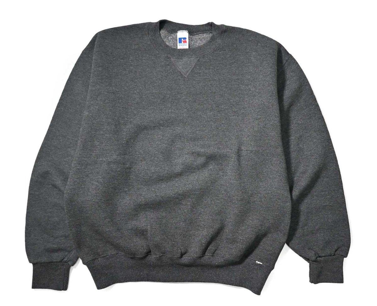 画像1: Used Russell Athletic Blank Sweat Shirt Charcoal (1)