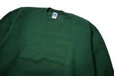 画像2: Used Russell Athletic Blank Sweat Shirt Green made in USA (2)