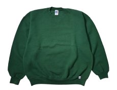 画像1: Used Russell Athletic Blank Sweat Shirt Green made in USA (1)