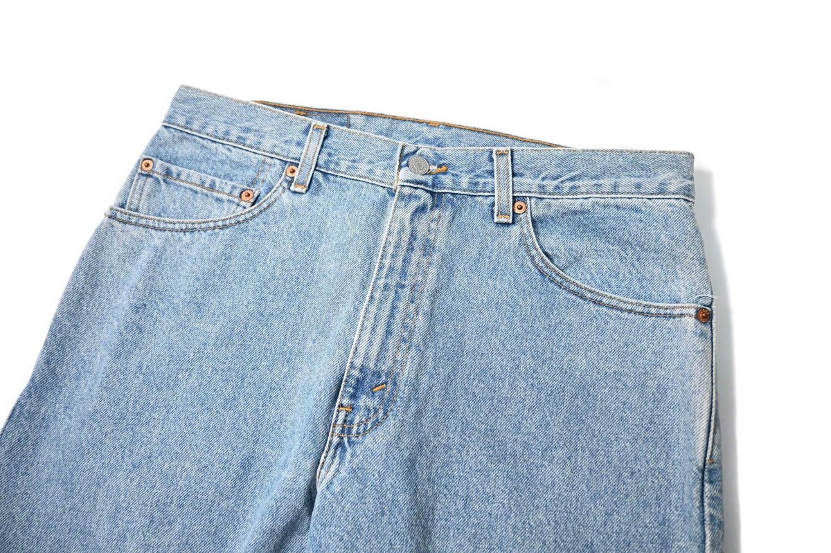 画像2: 02' Deadstock Levi's 505 Denim Pants made in Mexico リーバイス (2)