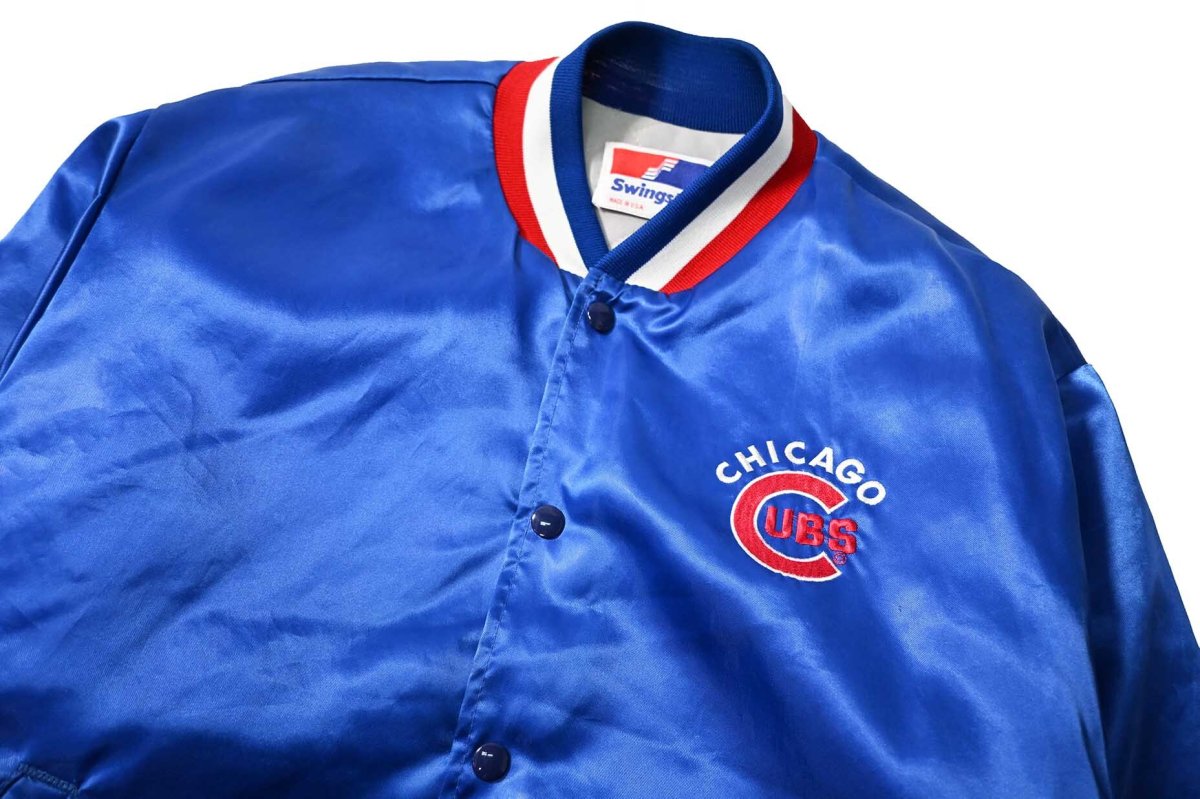 画像2: Used Satin Varsity Jacket "Chicago Cubs" made in USA (2)