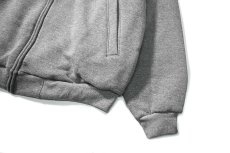 画像3: Los Angeles Apparel Track Fleece Zip Up Jacket Heather Grey ロサンゼルスアパレル (3)