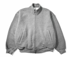 画像1: Los Angeles Apparel Track Fleece Zip Up Jacket Heather Grey ロサンゼルスアパレル (1)