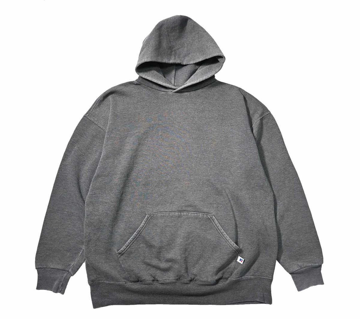 画像1: Used Russell Athletic Blank Sweat Hoodie Charcoal (1)