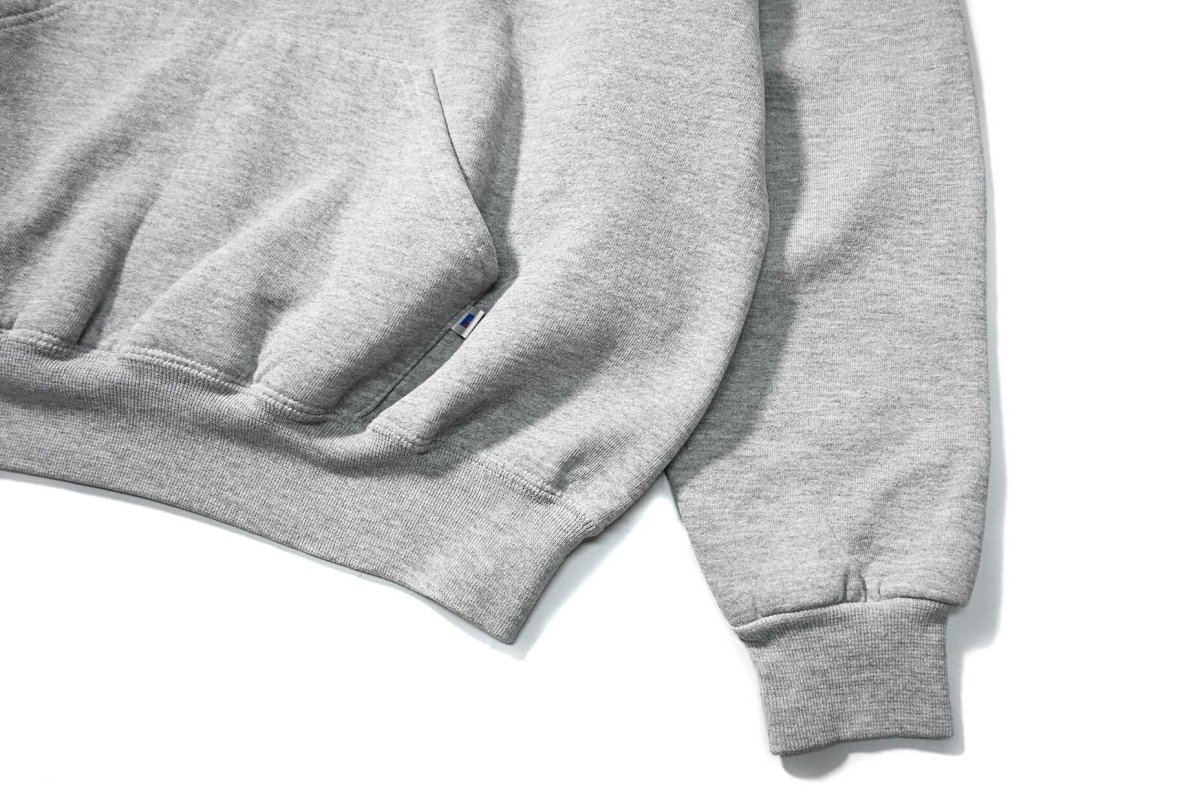 画像3: Used Russell Athletic Blank Sweat Hoodie Grey (3)
