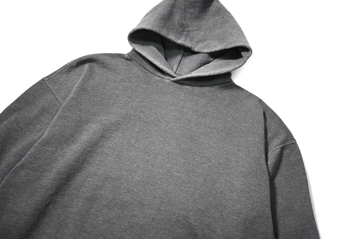 画像2: Used Russell Athletic Blank Sweat Hoodie Charcoal (2)
