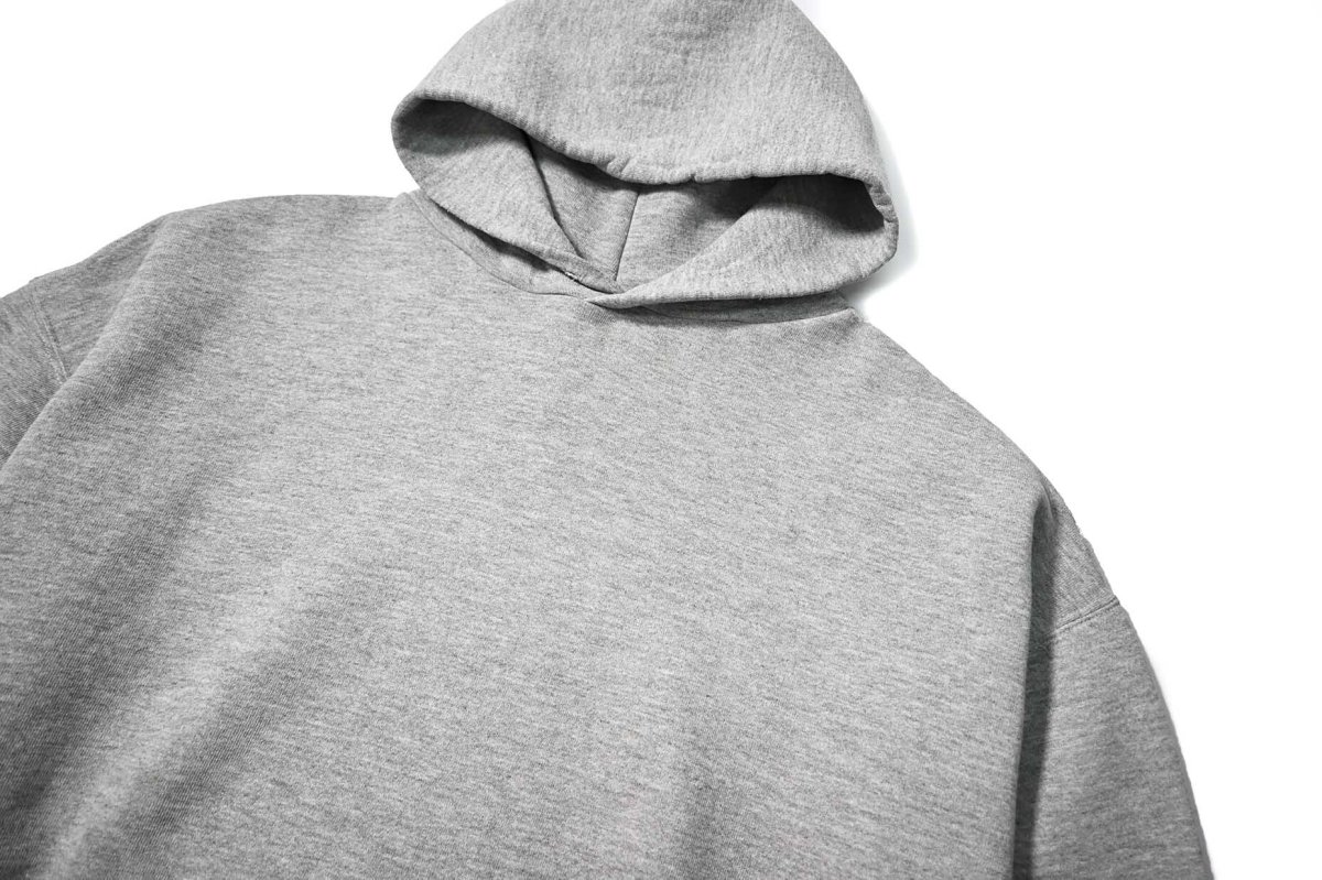 画像2: Used Russell Athletic Blank Sweat Hoodie Grey (2)