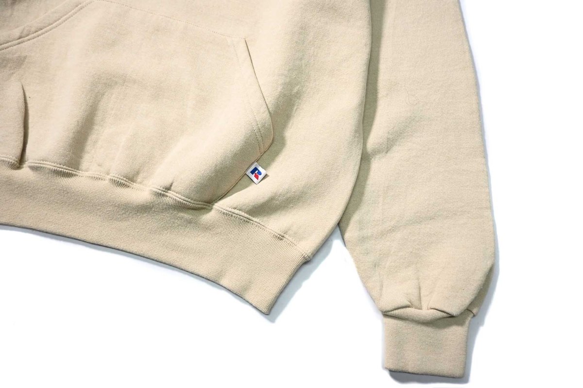 画像3: Used Russell Athletic Blank Sweat Hoodie Beige (3)