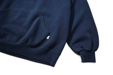 画像3: Used Russell Athletic Blank Sweat Hoodie Navy made in USA (3)