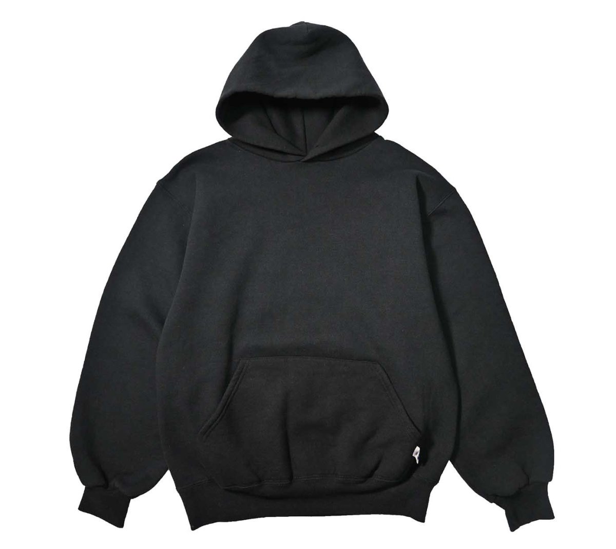 画像1: Used Russell Athletic Blank Sweat Hoodie Black made in USA (1)