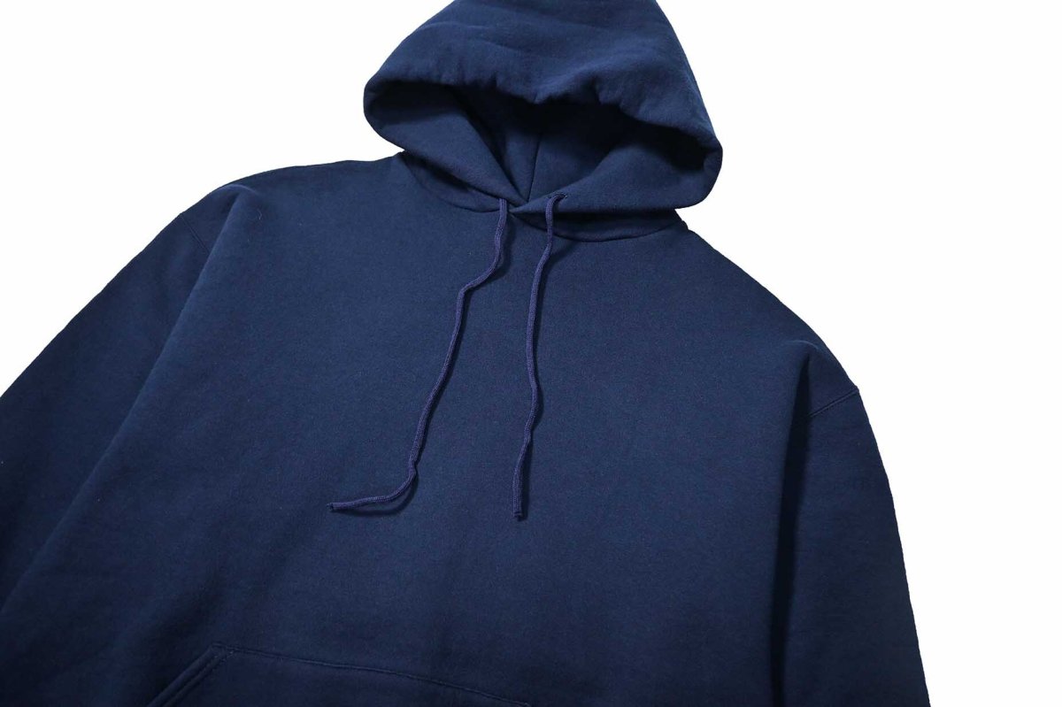 画像2: Used Russell Athletic Blank Sweat Hoodie Navy made in USA (2)