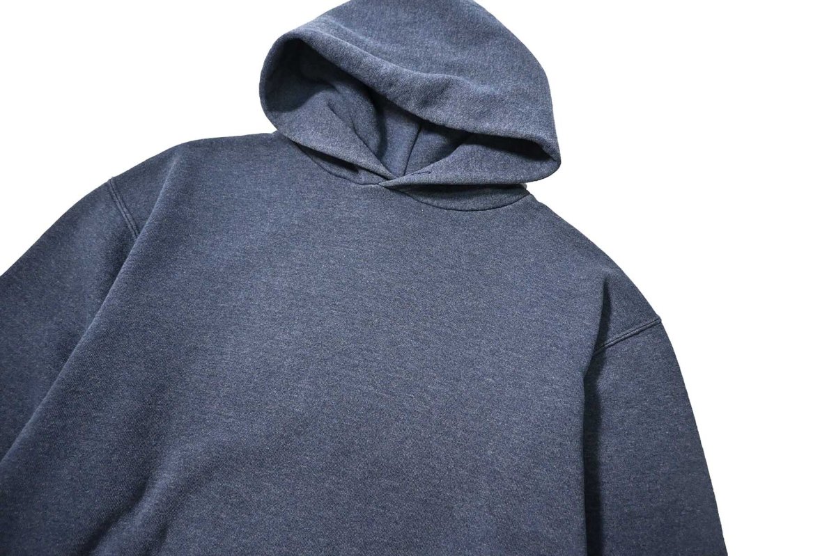 画像2: Used Russell Athletic Blank Sweat Hoodie Navy (2)