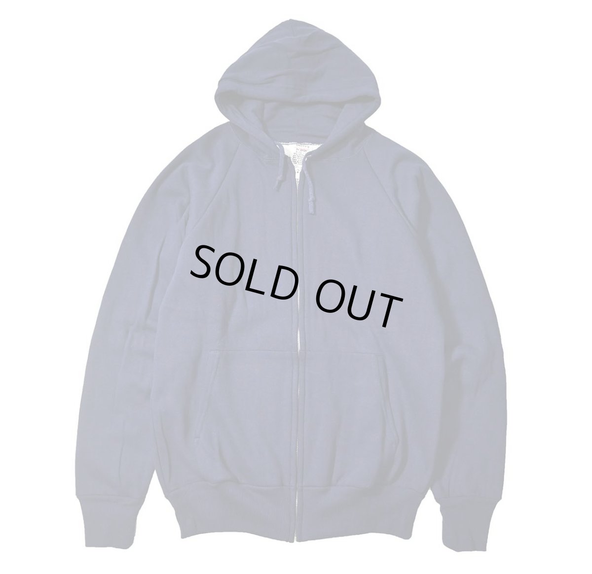 画像1: 80s Deadstock Smitty's Blank Sweat Zip Hoodie Navy made in Romania (1)