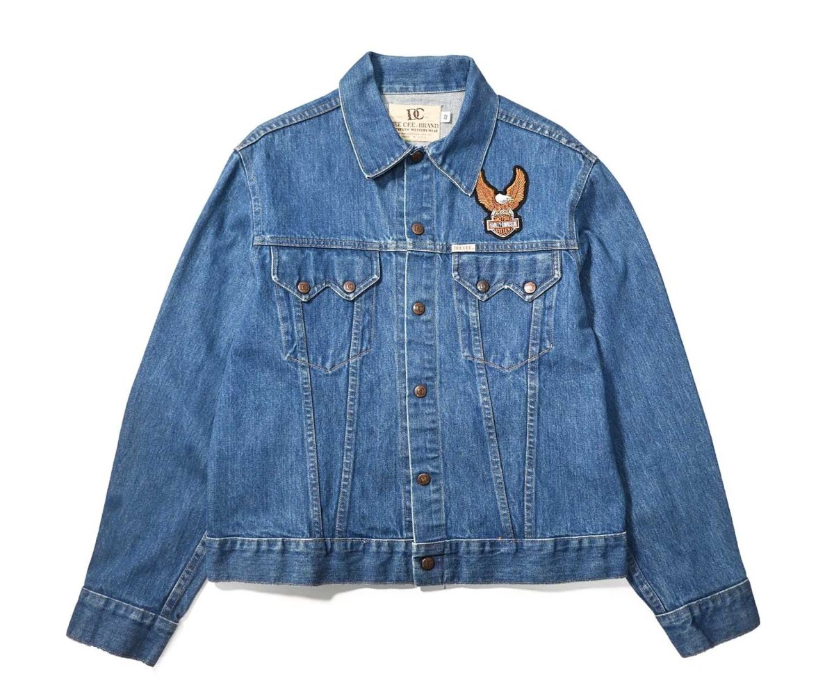 画像1: Used Dee Cee Harley-Davidson Patch Denim Jacket made in USA (1)
