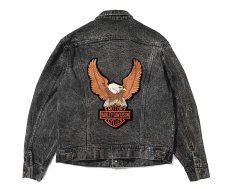 画像2: 80s Used Lee 220-8501 Harley-Davidson Patch Denim Jacket made in USA (2)