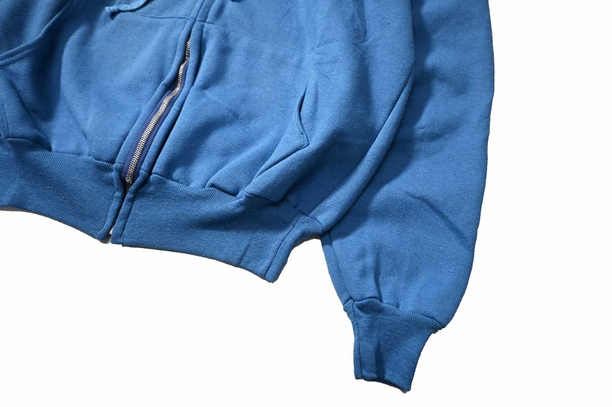 画像3: 80s Deadstock Ego-Trix by Hidaco Blank Sweat Hoodie Sax made in Poland (3)