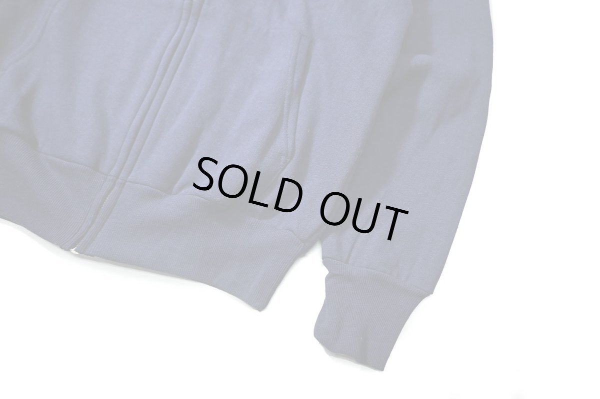 画像3: 80s Deadstock Smitty's Blank Sweat Zip Hoodie Navy made in Romania (3)