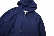 画像2: 80s Deadstock Smitty's Blank Sweat Hoodie Navy made in Romania (2)
