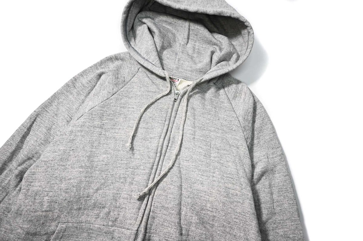 画像2: 80s Deadstock Smitty's Blank Sweat Hoodie Grey made in Romania (2)