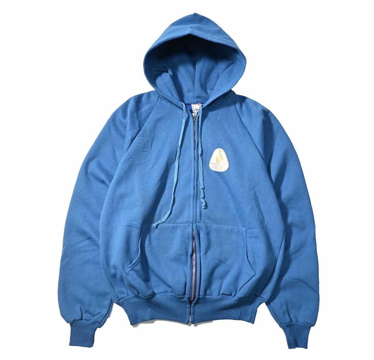 画像1: 80s Deadstock Ego-Trix by Hidaco Blank Sweat Hoodie Sax made in Poland (1)