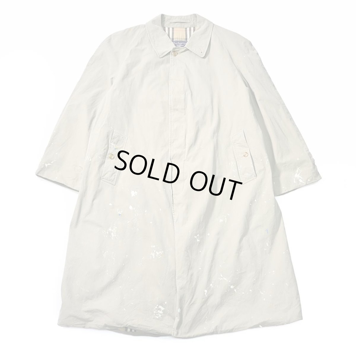 画像1: 80s Used Burberry Painted Coat made in England (1)