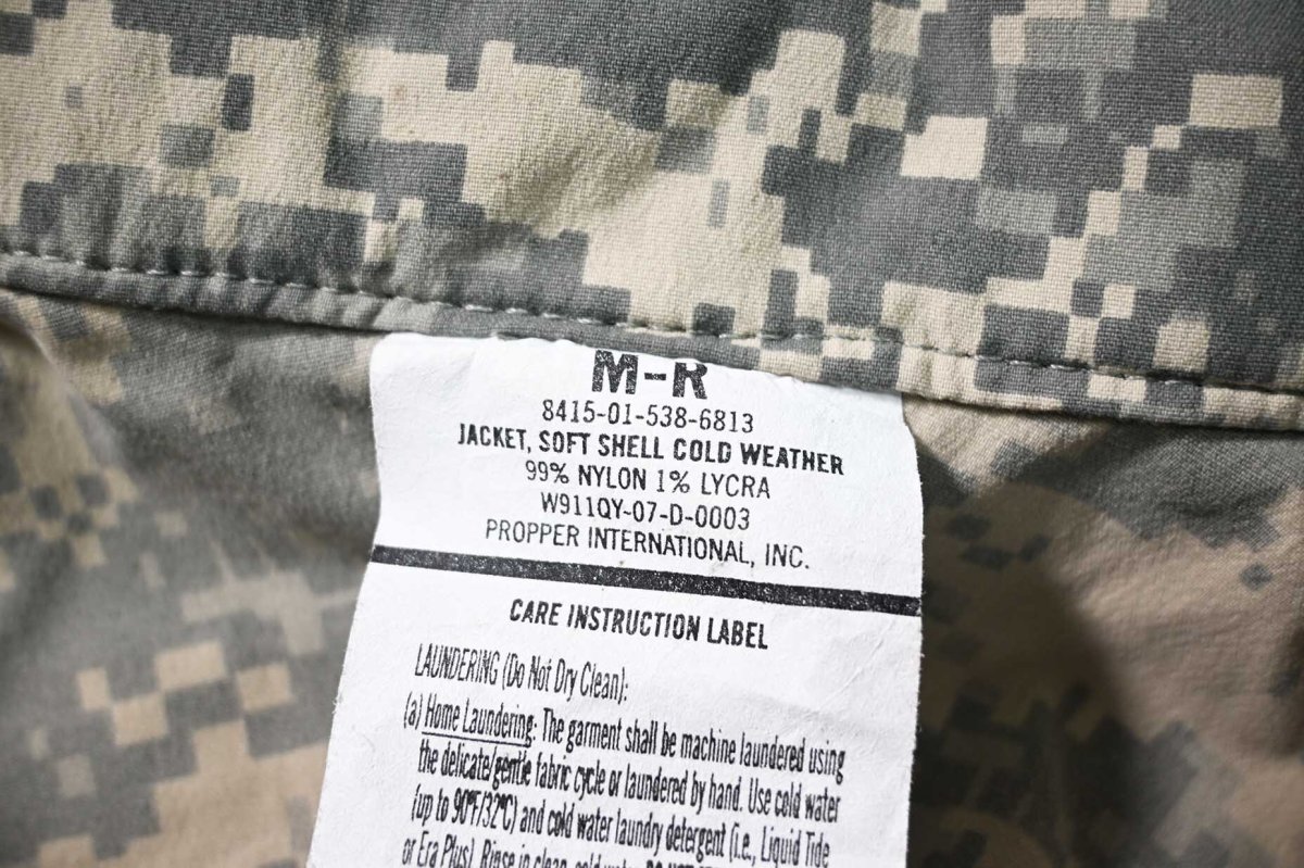 画像8: Deadstock Us Army ECWCS GenIII Level5 Soft Shell Jacket (8)