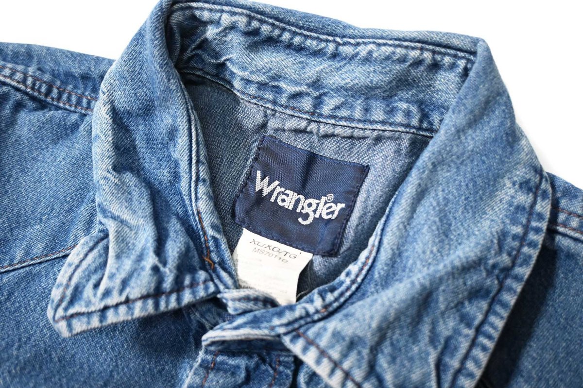 画像4: Used Wrangler Denim Western Shirt (4)